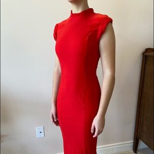 Scarlet pencil dress